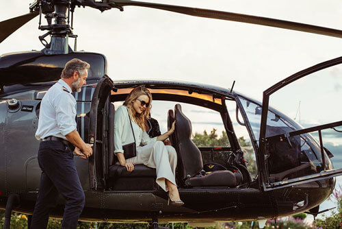 Helicopter transfer service